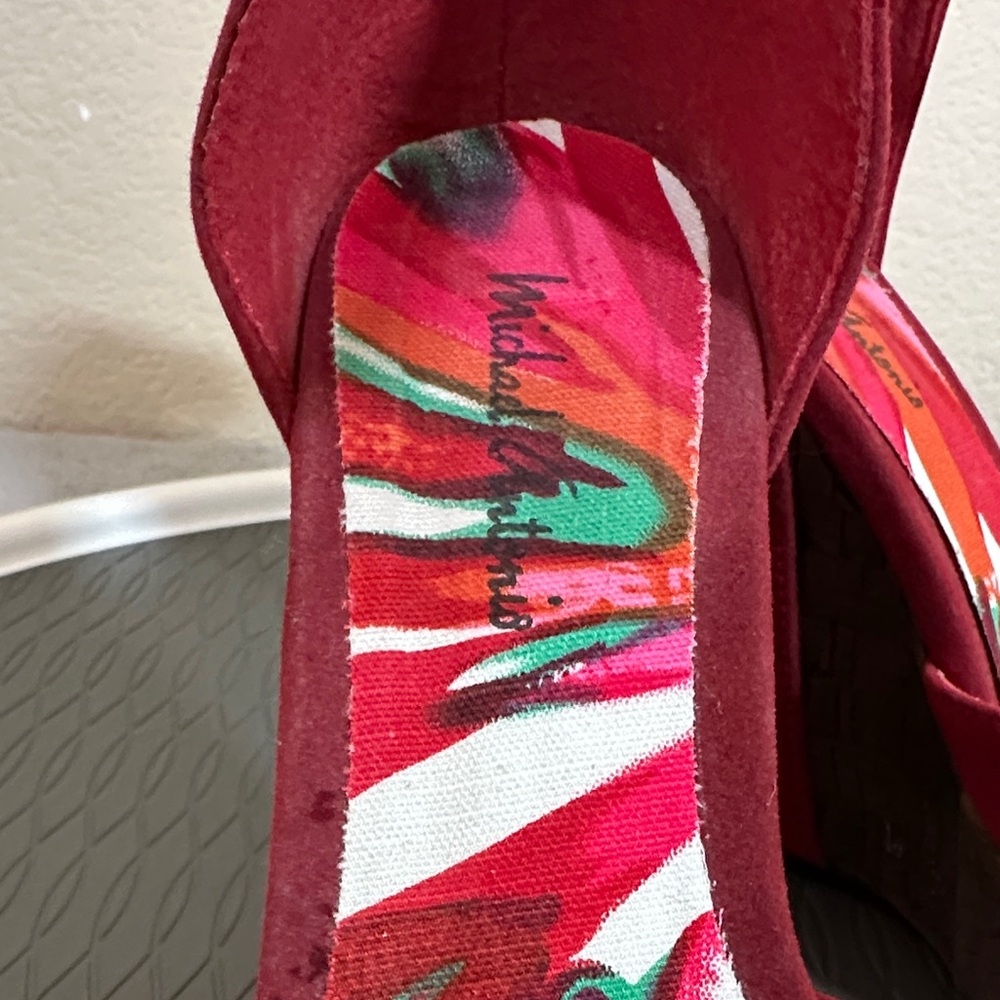 Michael Antonio Red Platform Heels - image 2